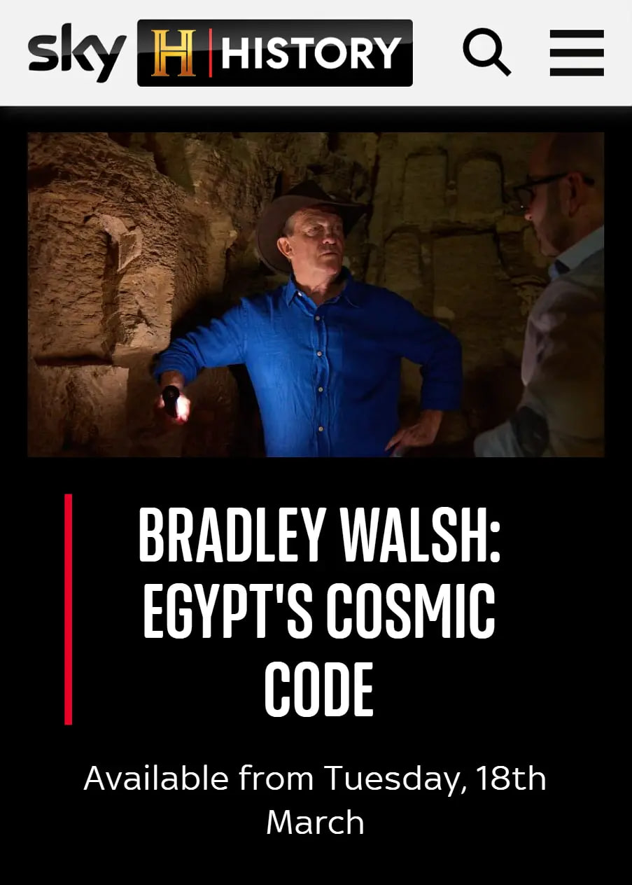 观看布拉德利·沃尔什：埃及的宇宙密码封面图